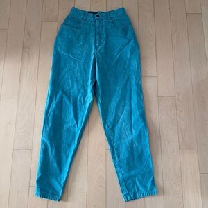 Vintage Best American Clothing High Waisted Teal Jeans
